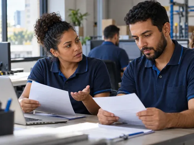 Trabalhador registra tarefas e informações do contrato no local de trabalho, em uma conversa sobre equiparação salarial: colega ganha mais na mesma função?