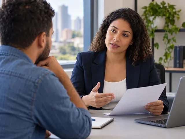 Cliente recebe orientação jurídica online sobre o processo trabalhista, em uma conversa sobre processo trabalhista atrapalha emprego novo? mitos e fatos