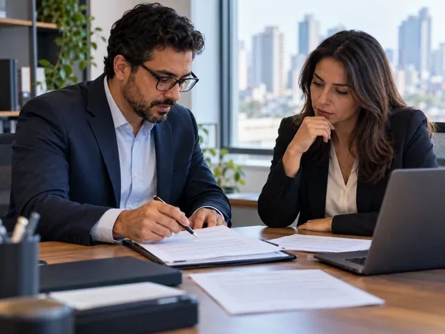 Contrato de prestação de serviço PJ sendo revisado pelo dono da empresa